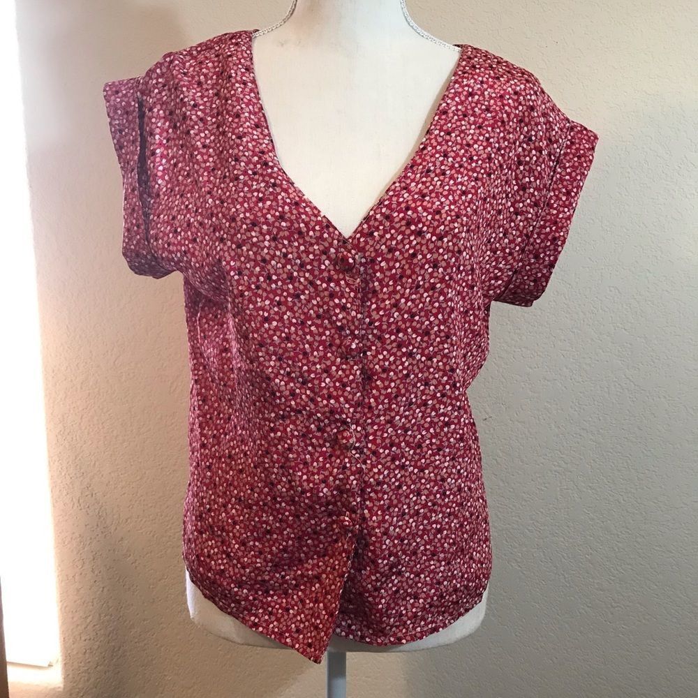 ‎Vintage button front blouse